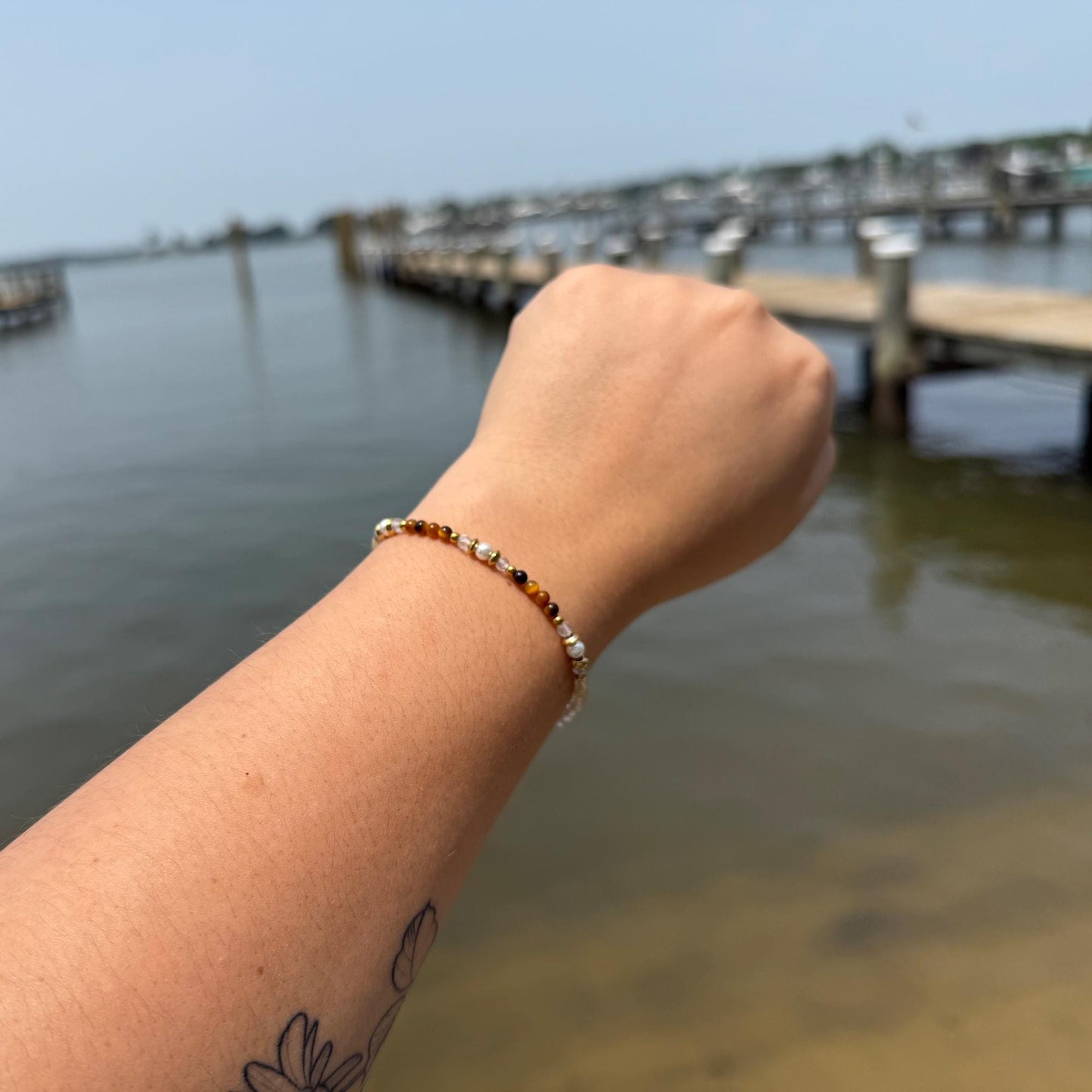 Glow Getter Bracelet – Citrine, Tiger’s Eye & Clear Quartz Crystal Healing Jewelry