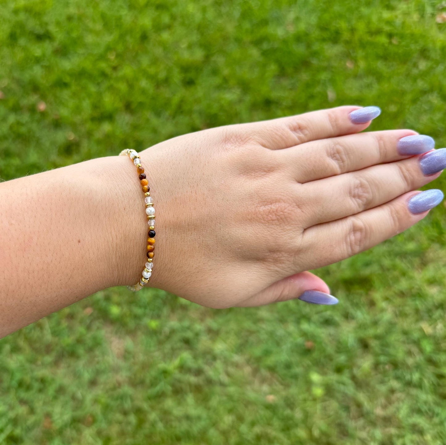 Glow Getter Bracelet – Citrine, Tiger’s Eye & Clear Quartz Crystal Healing Jewelry