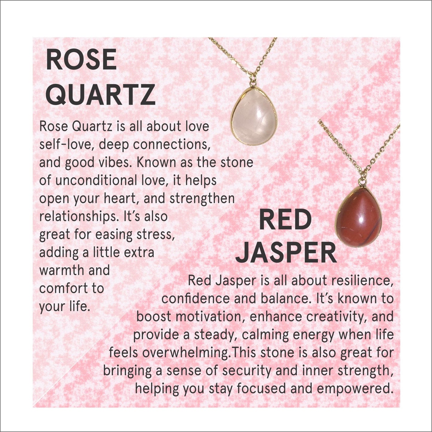 Copper Pyramid Healing Crystal Necklace – Rose Quartz Giza Pyramid Jewelry Gift for Her