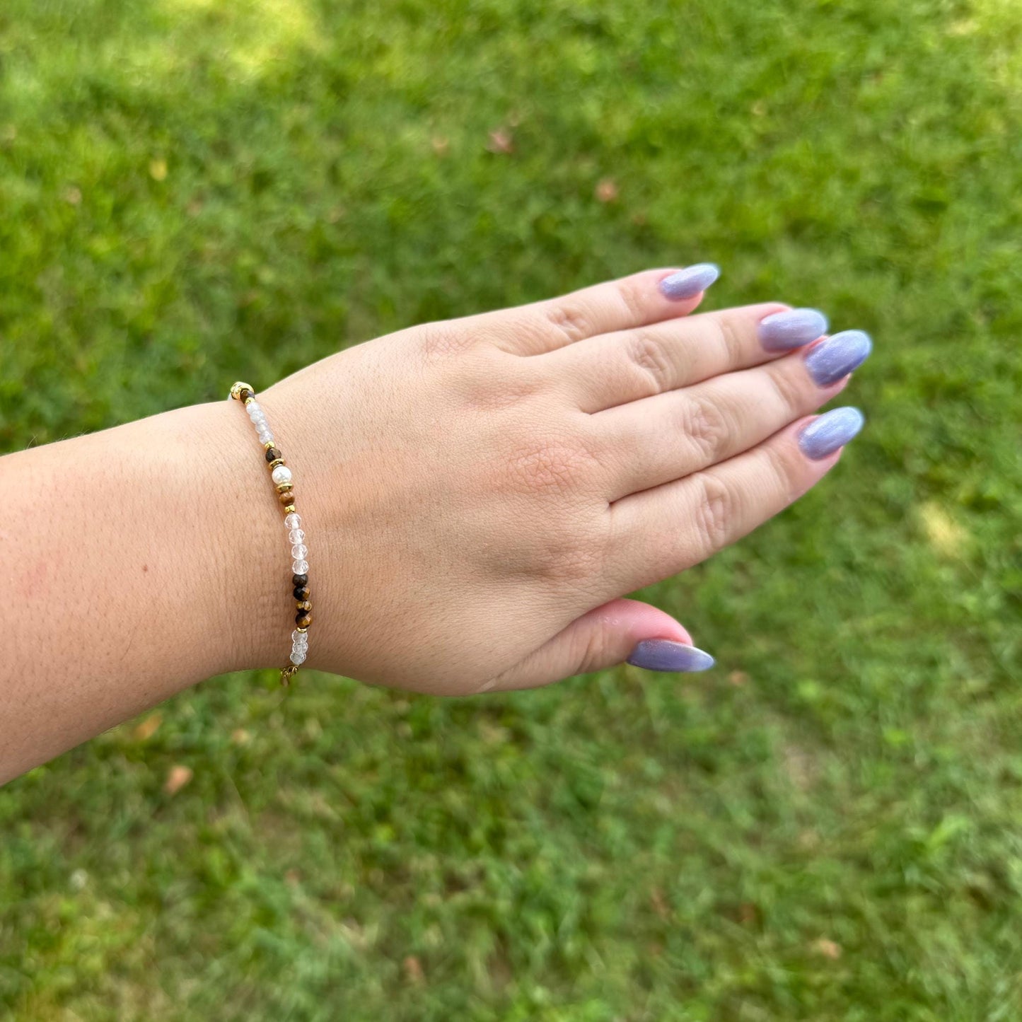 Labradorite & Tiger’s Eye Bracelet – Golden Aura Healing Crystal Jewelry for Empowerment